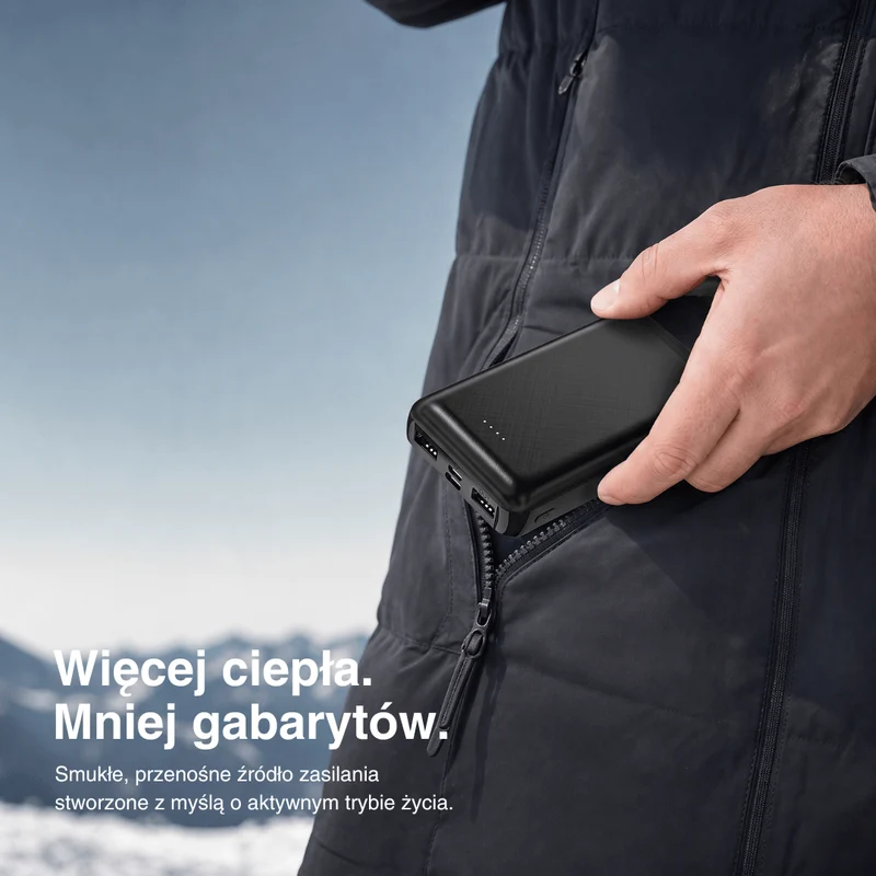 Powerbank NaturWide 5000 mAh (5V/2A) – Do Ubrań Podgrzewanych
