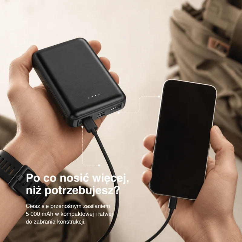 Powerbank NaturWide 5000 mAh (5V/2A) – Do Ubrań Podgrzewanych