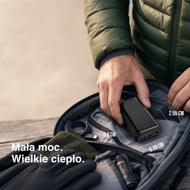 Powerbank NaturWide 5000 mAh (5V/2A) – Do Ubrań Podgrzewanych