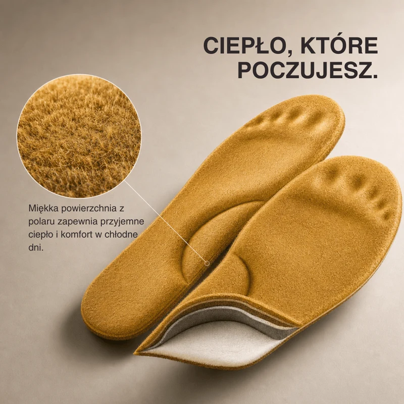 Winter Samorozgrzewające Wkładki Termiczne – Pianka Memory Foam, Futerko i Wyjątkowo Ciepłe