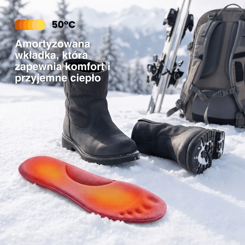 Winter Samorozgrzewające Wkładki Termiczne – Pianka Memory Foam, Futerko i Wyjątkowo Ciepłe
