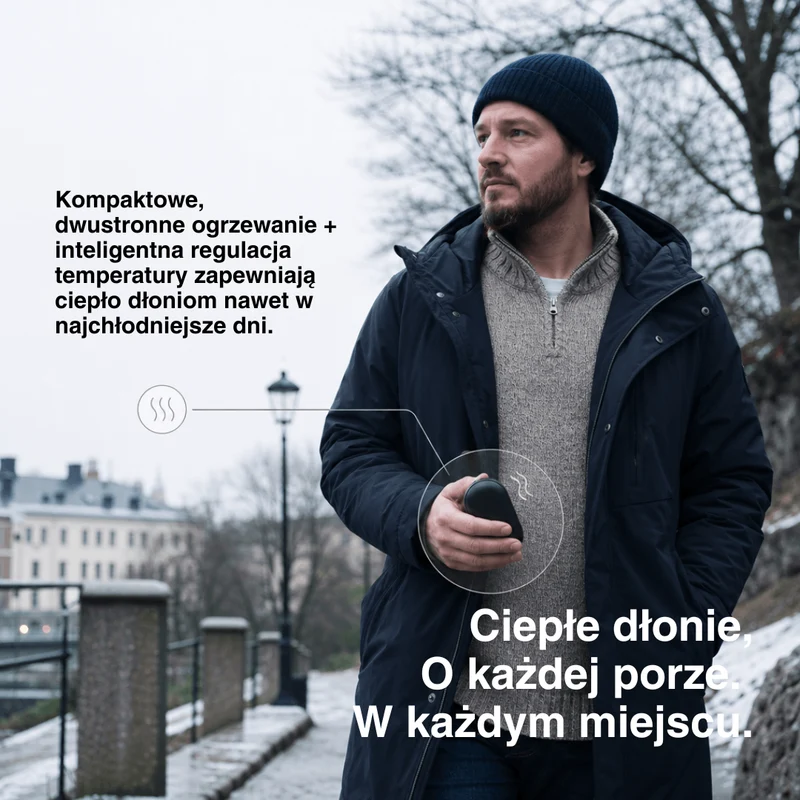 Podwójny Podgrzewacz do Rąk – Naładowywalna Grzejąca Ogrzewnica Kieszonkowa