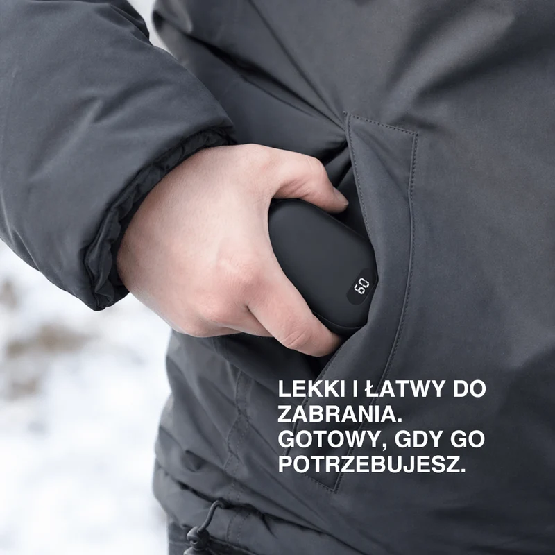 Podwójny Podgrzewacz do Rąk – Naładowywalna Grzejąca Ogrzewnica Kieszonkowa