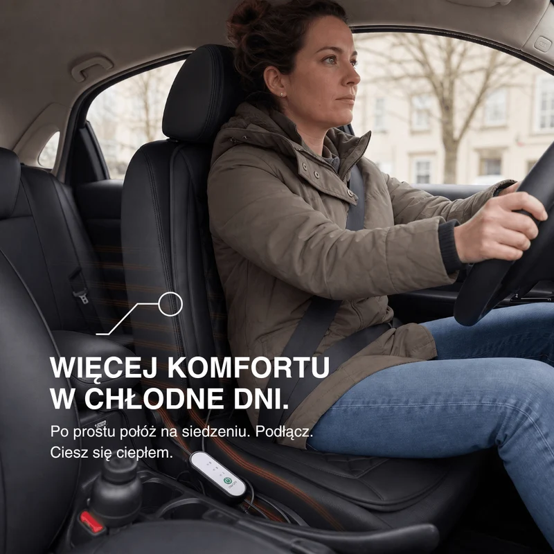 Podgrzewana Nakładka na Fotel Samochodowy