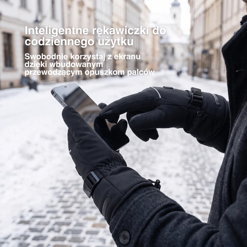 Podgrzewane Rękawiczki – 3 Poziomy Ogrzewania, Wodoodporne i Wiatroszczelne