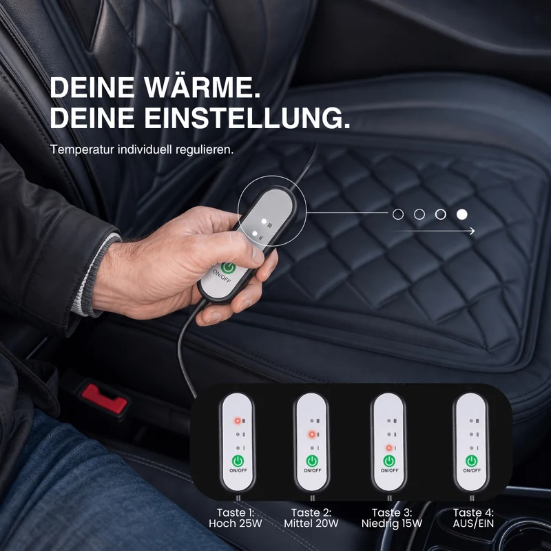 Beheizte Autositzauflage