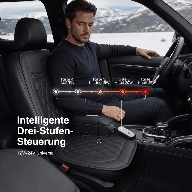 Beheizte Autositzauflage