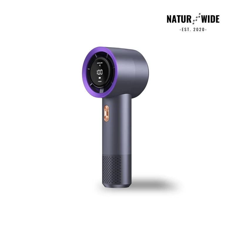 Handheld Mini Fan – 199 Speeds, 6 Blades, Brushless Motor