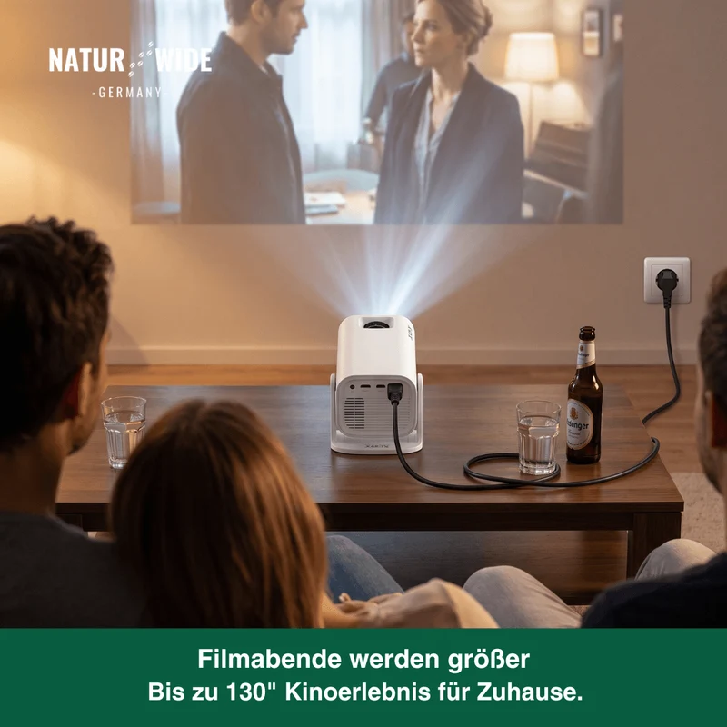 4K Smart Mini-Projektor – WiFi6 Android Heim & Outdoor