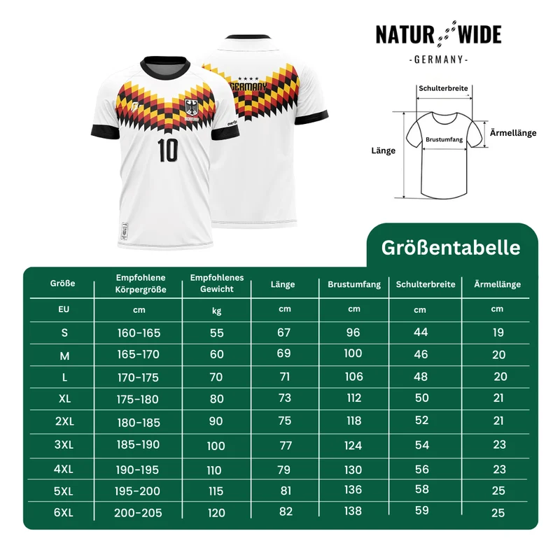 Deutschland 2026 Fußball-Fantrikot – Schnelltrocknend Herren & Damen