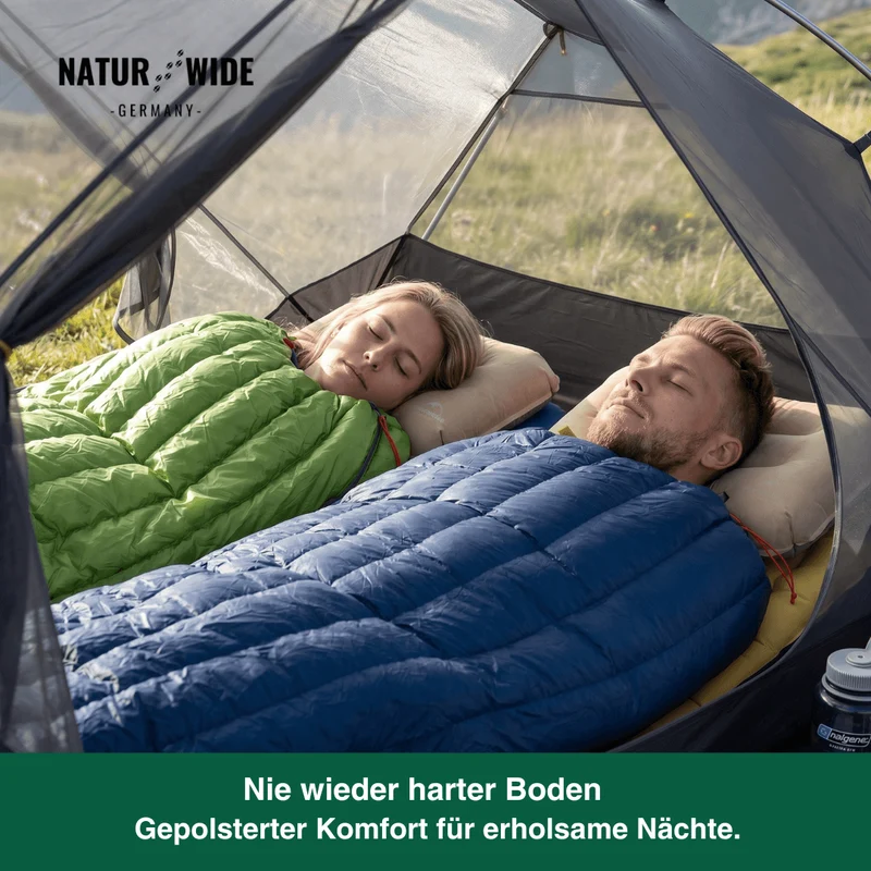 90% Gänsedaunen Schlafsack – 3-Jahreszeiten Ultraleicht Envelope-Stil