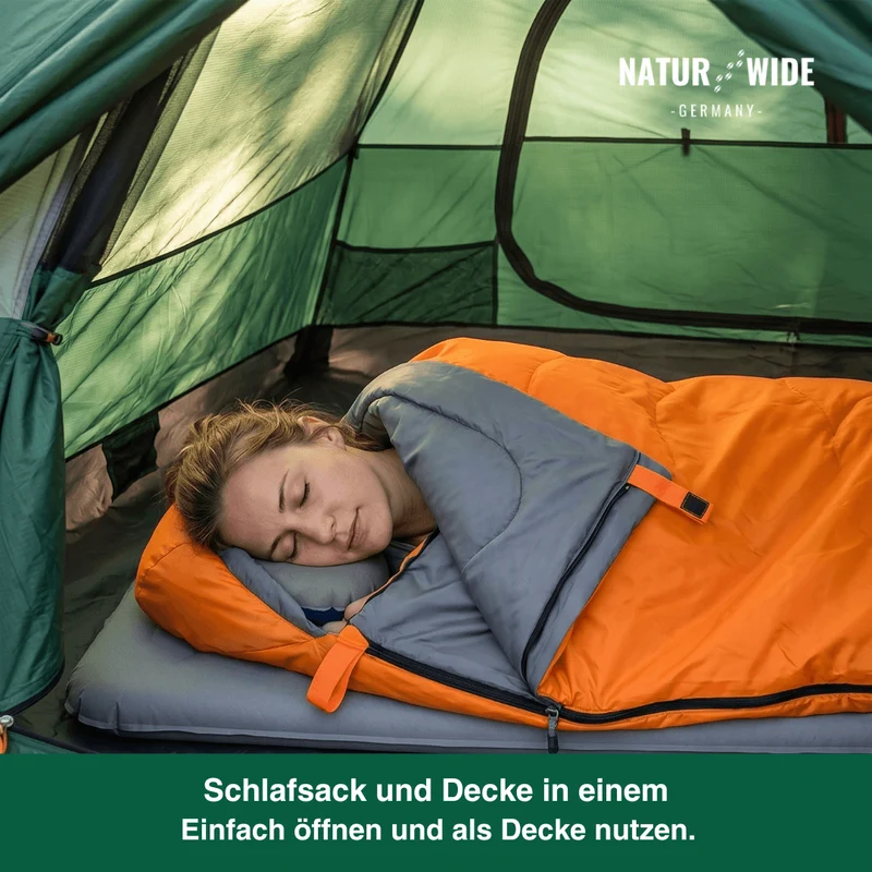 Ultraleichter Envelope-Schlafsack – 3-Jahreszeiten Camping & Reisen