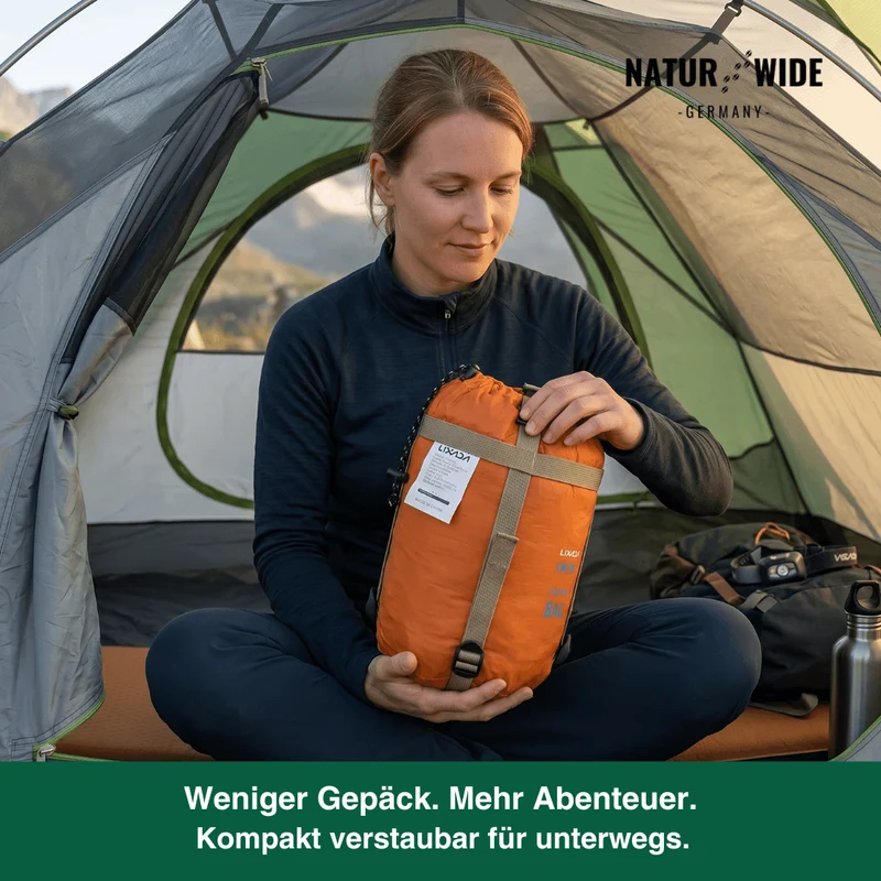Ultraleichter Envelope-Schlafsack – 3-Jahreszeiten Camping & Reisen