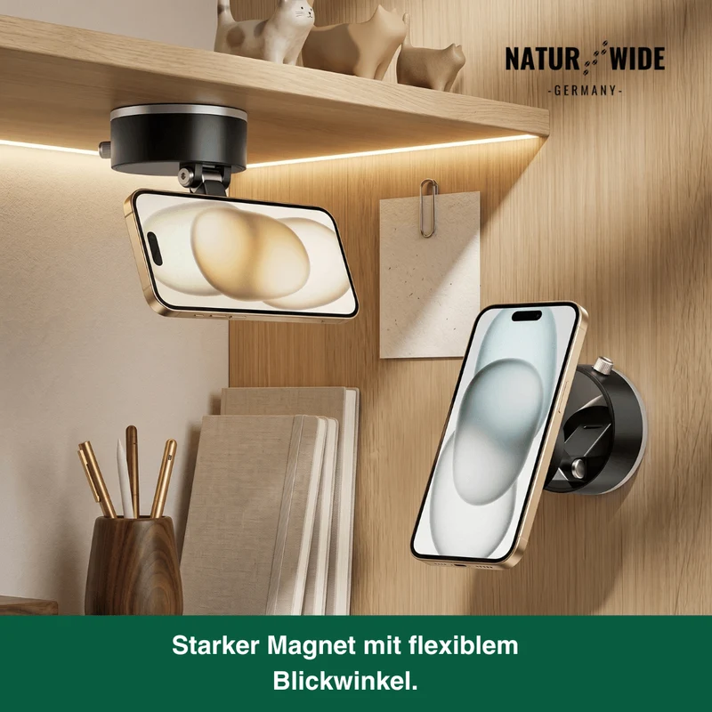 Magnetische Auto-Handyhalterung – Vakuum-Saugnapf, Spurloses Halten