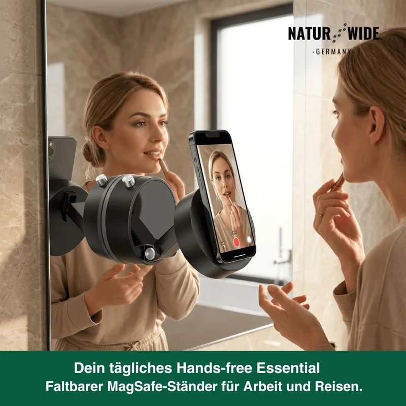 Magnetische Auto-Handyhalterung – Vakuum-Saugnapf, Spurloses Halten