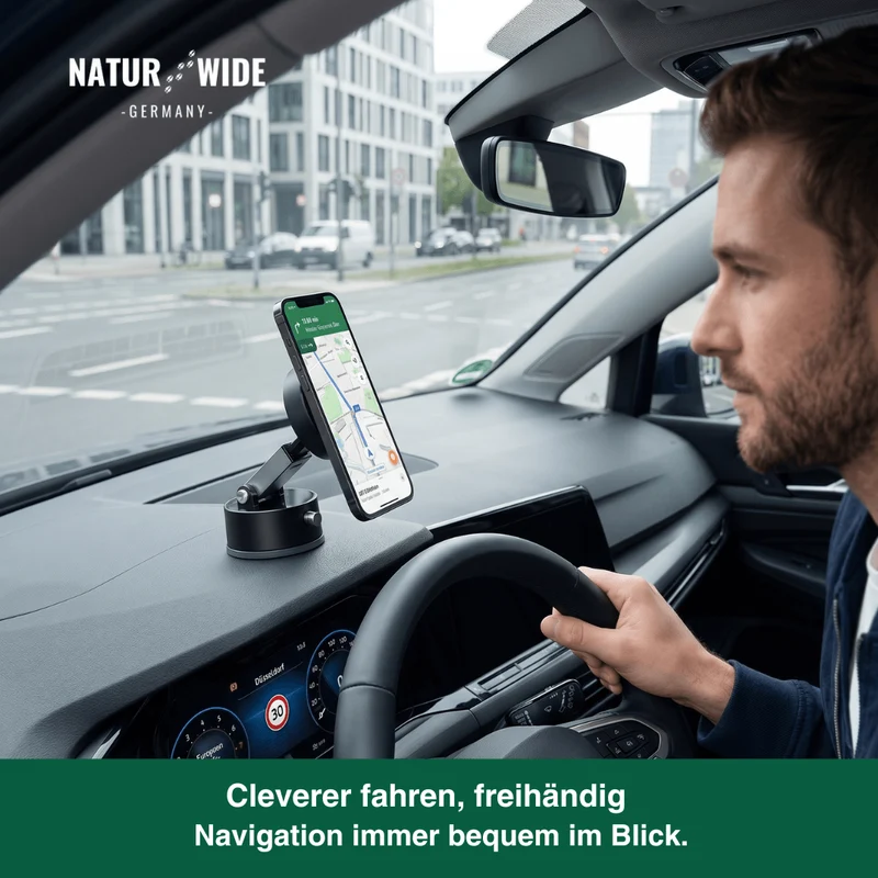 Magnetische Auto-Handyhalterung – Vakuum-Saugnapf, Spurloses Halten