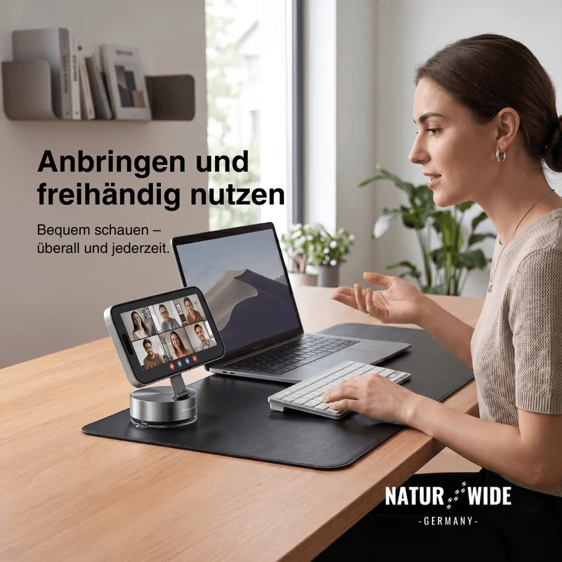 Magnetische Auto-Handyhalterung – Vakuum-Saugnapf, Spurloses Halten