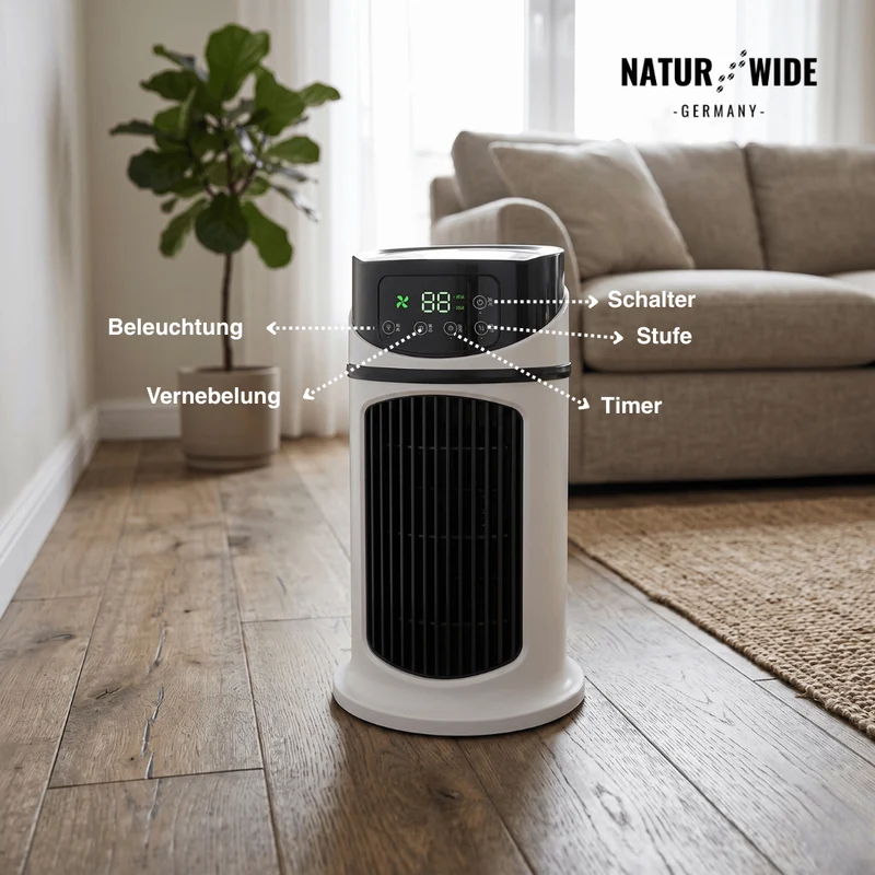 PolarBreeze® - Mini Mobile Klimaanlage 3-in-1 – Kühler, Befeuchter & Luftreiniger