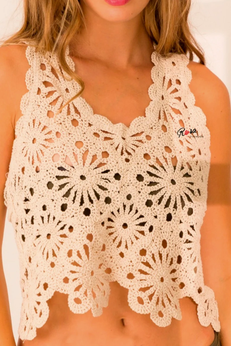Crochet Top J259 | | Top fra Atelier C