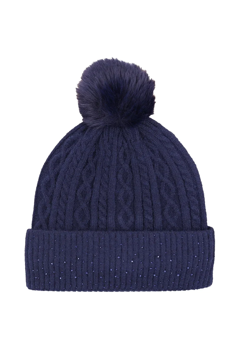Schockemöhle SP Glamour Style Mütze Dark Navy Einheitsgröße