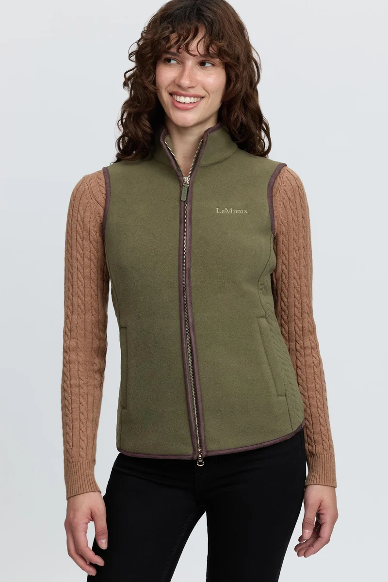 Frankie Damen Fleeceweste Willow Green 38