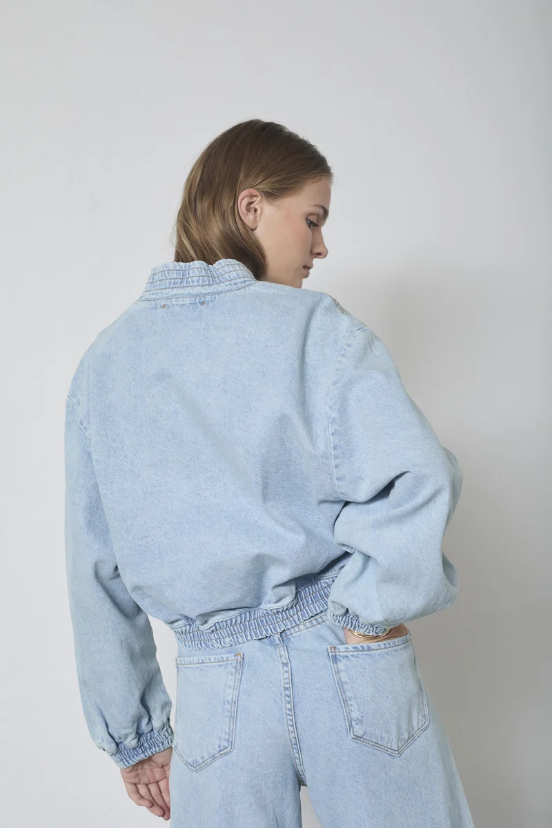 Arona Bomber 40038 | Pale Blue | Jakke fra Co'couture