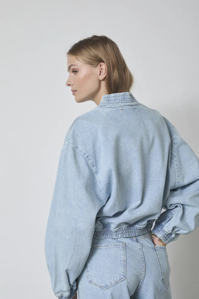 Arona Bomber 40038 | Pale Blue | Jakke fra Co'couture