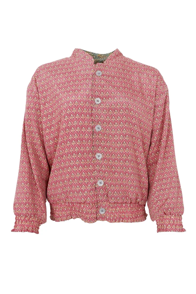Luna Reversible Bomber Jacket | Indie Berry | Jakke fra Black Colour