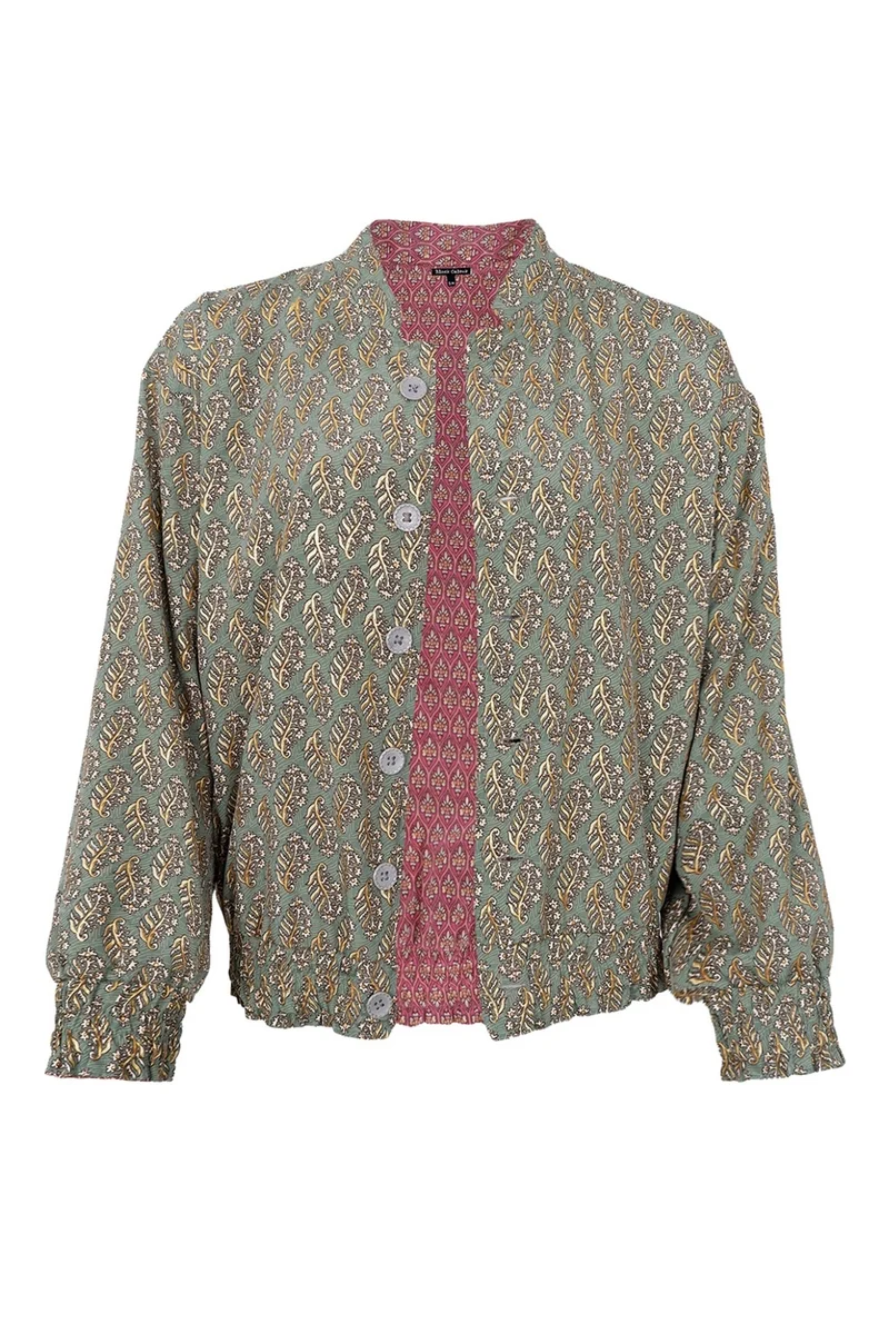Luna Reversible Bomber Jacket | Indie Berry | Jakke fra Black Colour