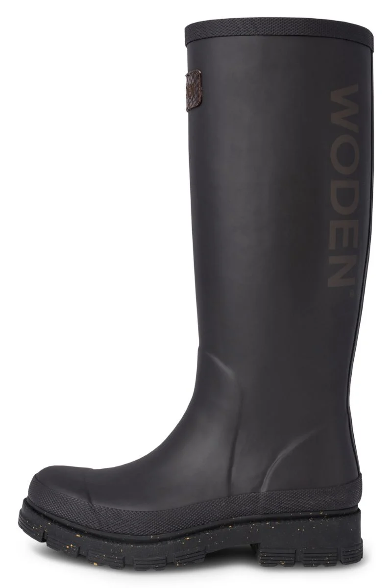 Le Waterproof WL761 | Black | Rubber Boots fra Woden