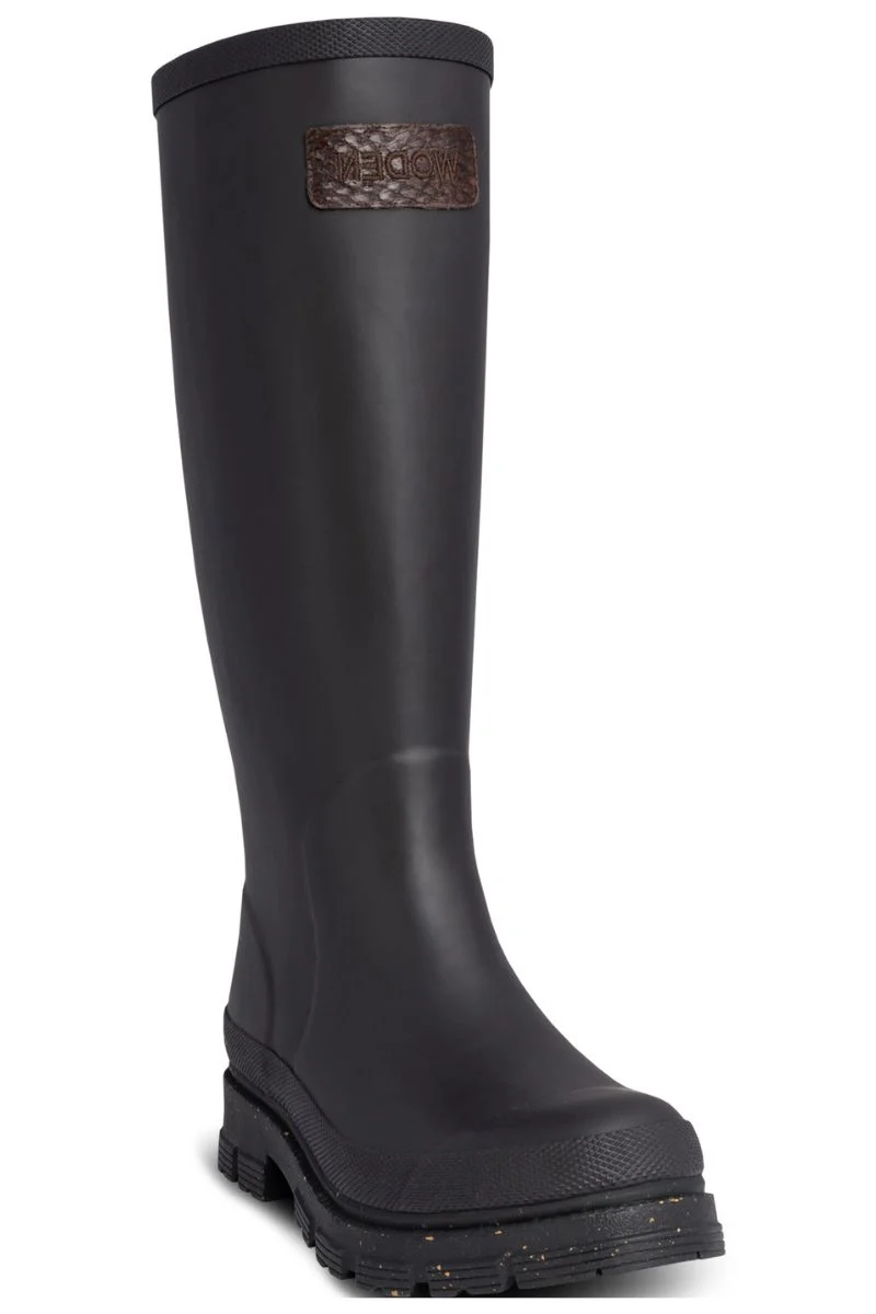 Le Waterproof WL761 | Black | Rubber Boots fra Woden