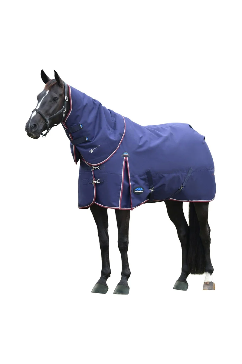 ComFiTec Essential Outdoor-Decke mit abnehmbarem Hals, 50 g Navy/Burgundy 115