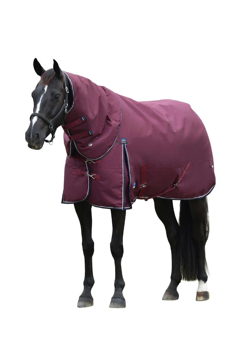 ComFiTec Essential Outdoor-Decke mit abnehmbarem Hals, 50 g Burgundy/Navy 120