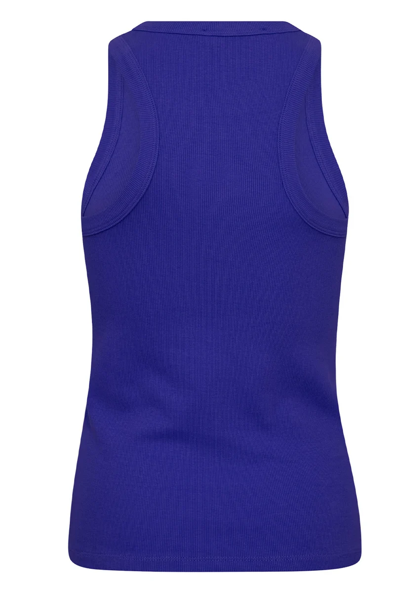 Sahara Embroidery Tank Top 33151 | New Blue | Top fra Co'couture