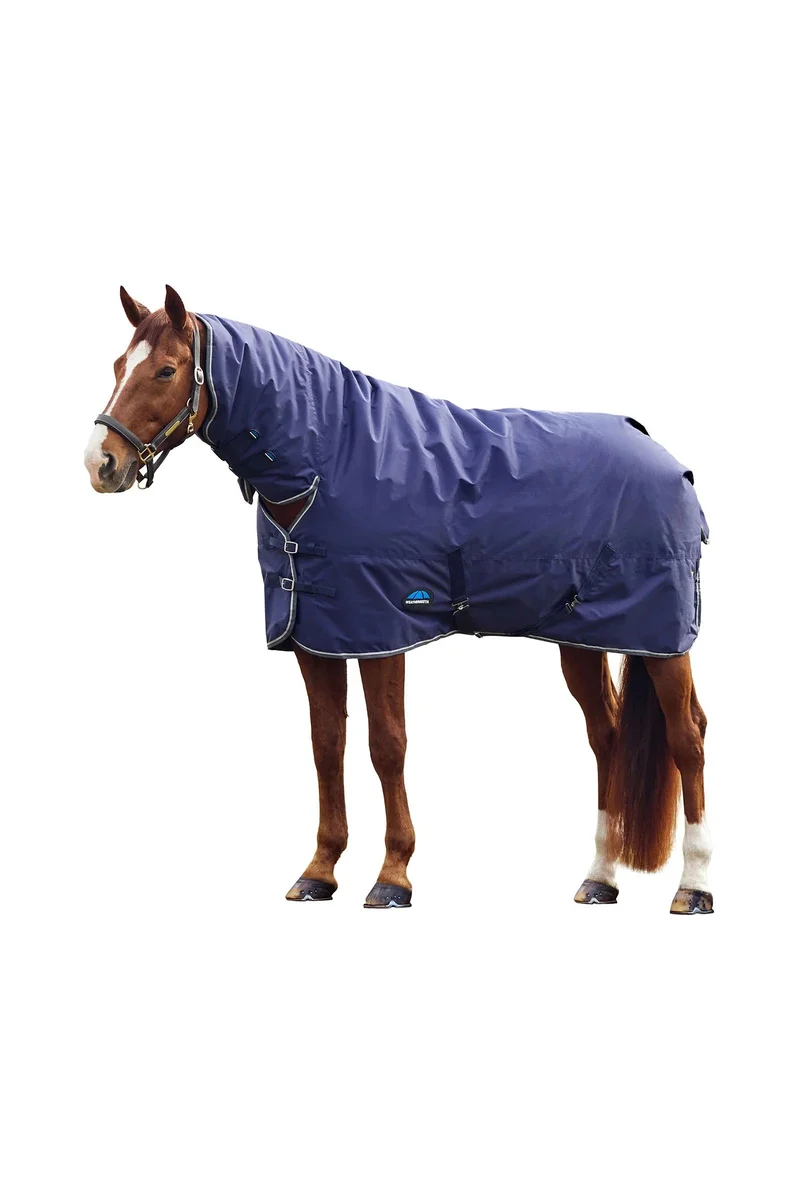 ComFiTec Tyro Weidedecke mit festem Halsteil, 220 g Navy/Charcoal 150