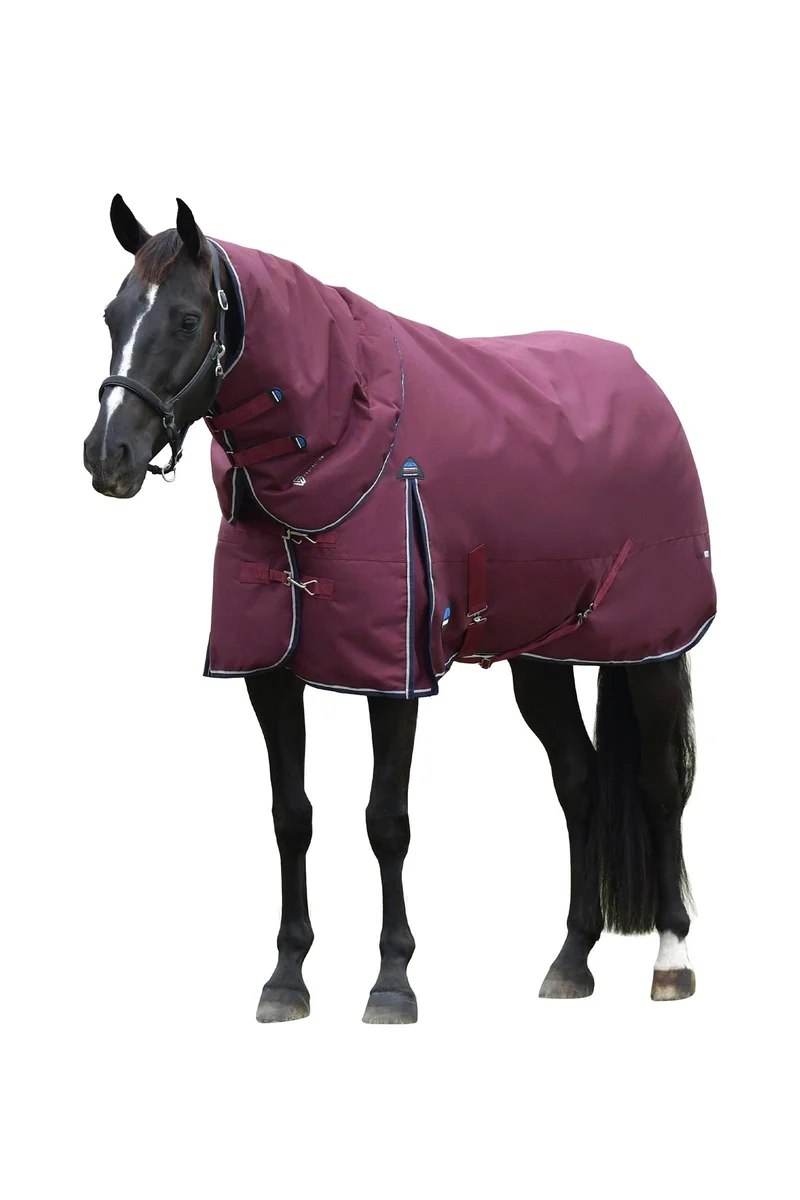 ComFiTec Essential Weidedecke mit abnehmbarem Halsteil, 220 g Burgundy/Navy 155