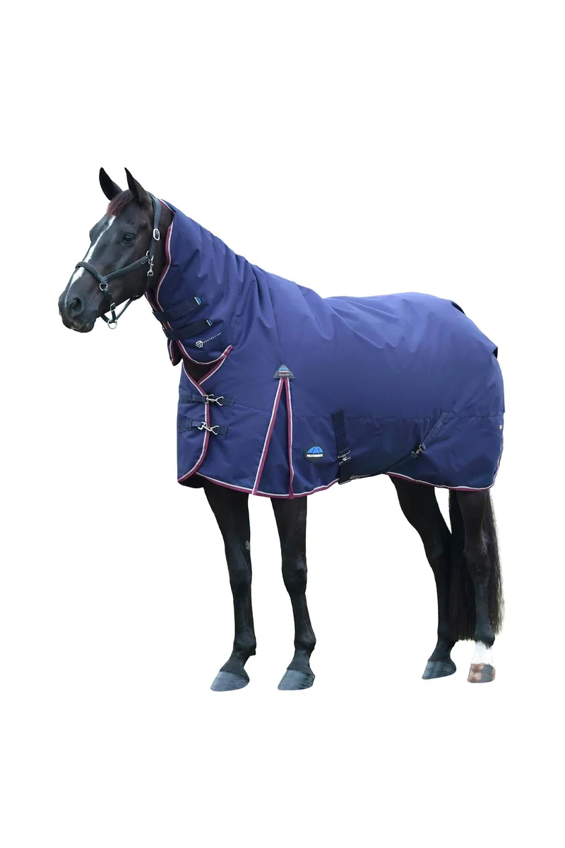 ComFiTec Essential Weidedecke mit festem Halsteil, 360 g Navy/Burgundy 145