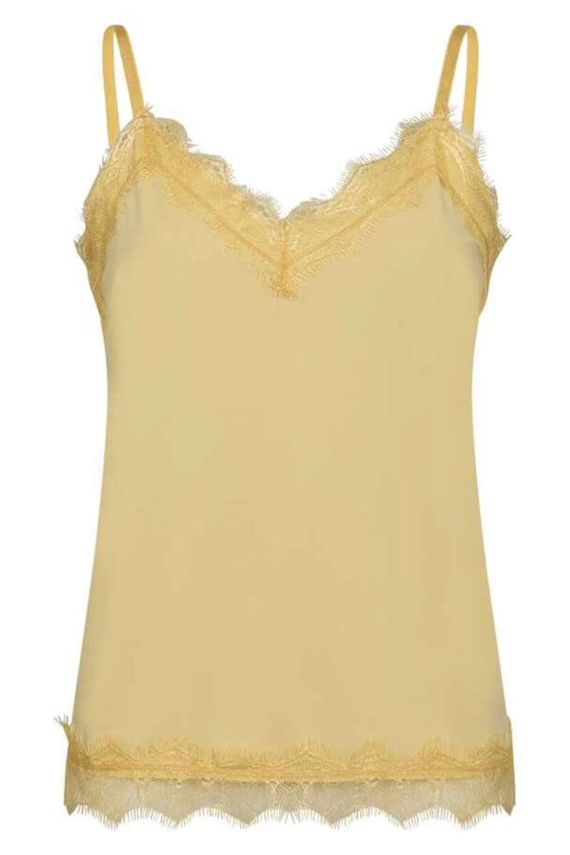 Bicco strap top | Golden Haze | Blonde top fra Freequent