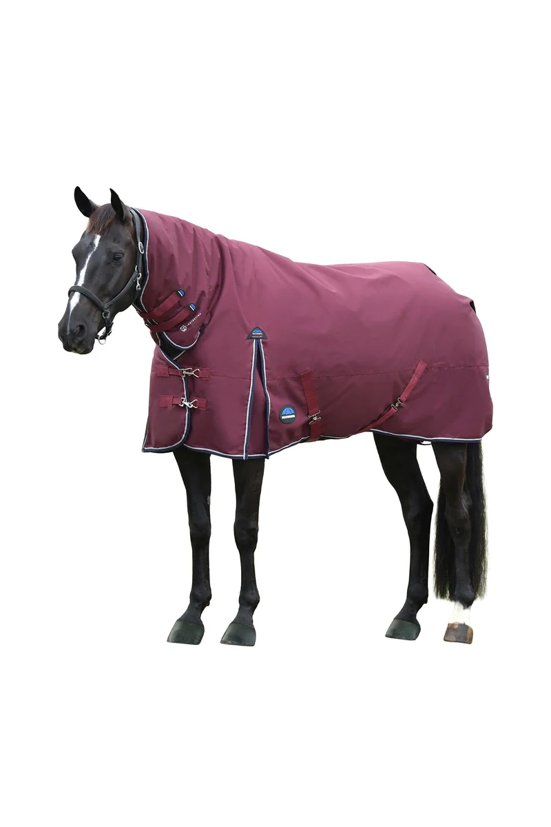 ComFiTec Essential Weidedecke mit festem Halsteil, 360 g Burgundy/Navy 105