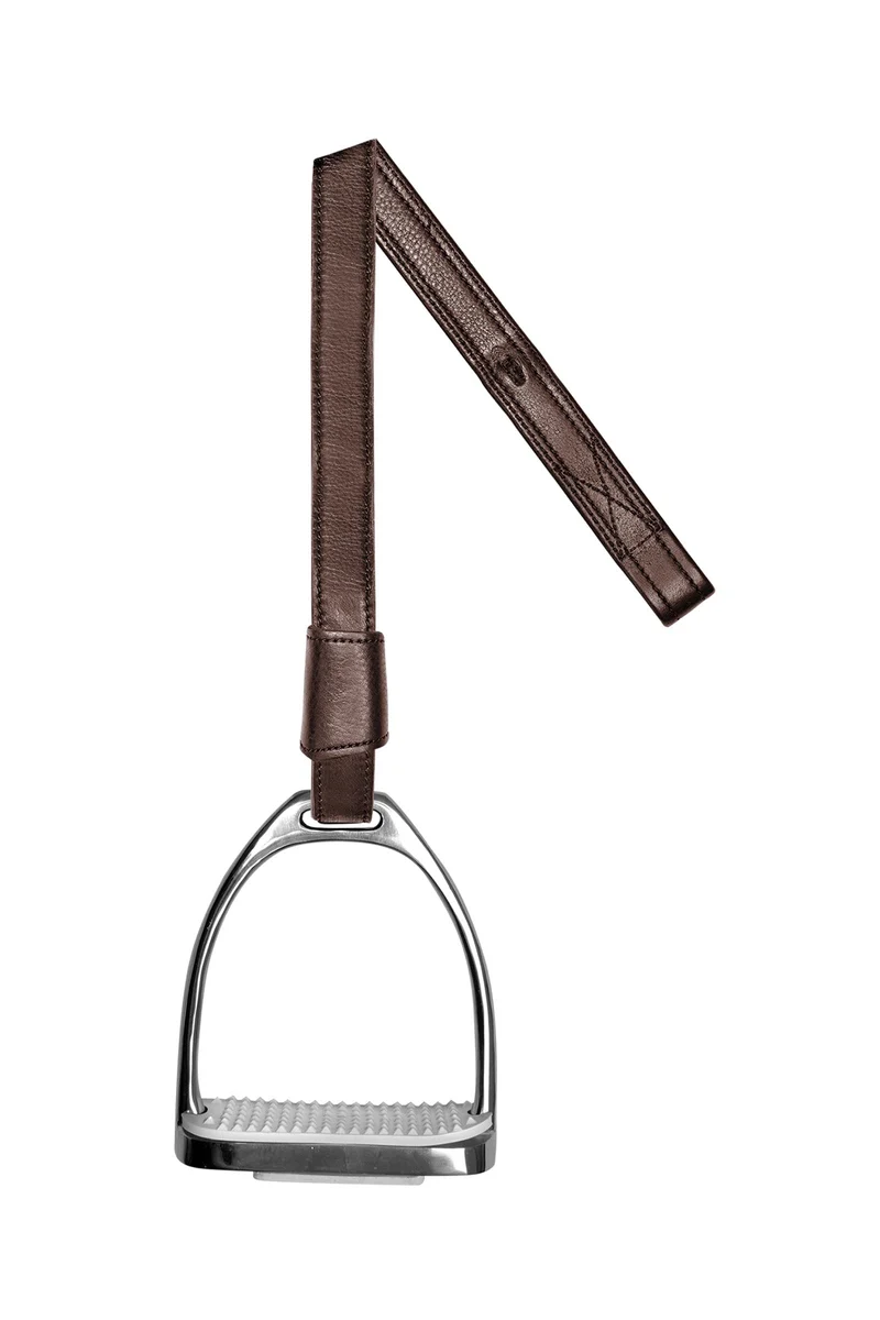 X-Line Leder Steigbügelschlaufen Brown 60 cm