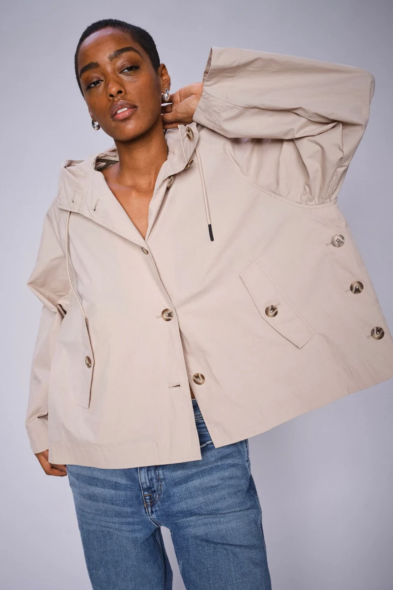Sheena Short Jacket | Feather Gray | Jakke fra Mos Mosh