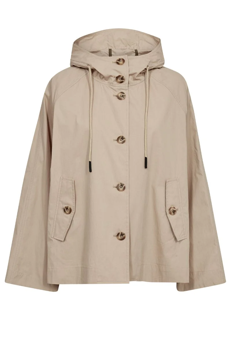 Sheena Short Jacket | Feather Gray | Jakke fra Mos Mosh
