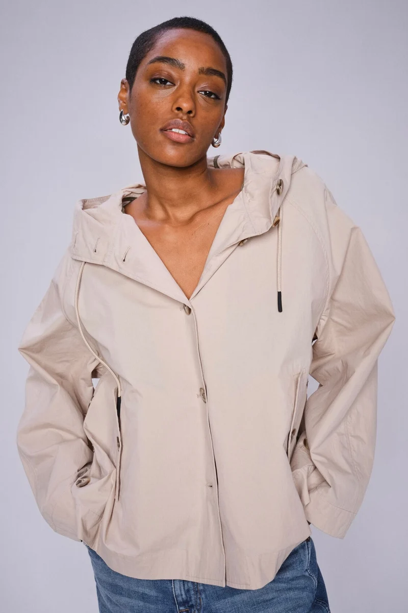 Sheena Short Jacket | Feather Gray | Jakke fra Mos Mosh