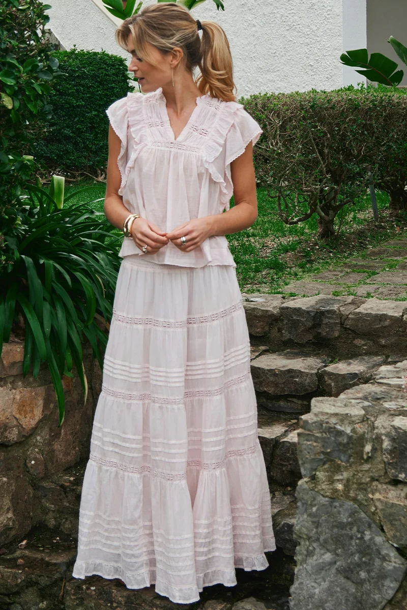 Jayla S Voile Top | Light Pink | Top fra Neo Noir