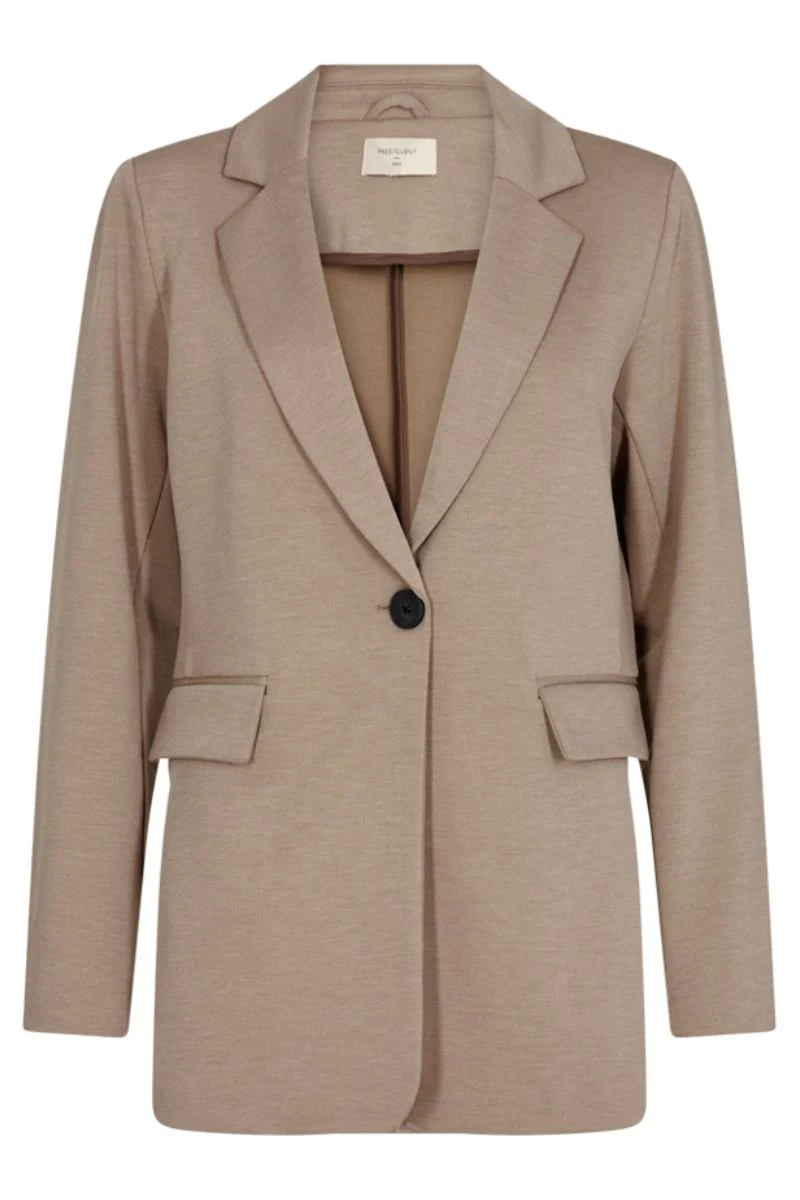 Nanni Ja Fashion Struc | Desert Taupe Melange | Jakke fra Freequent
