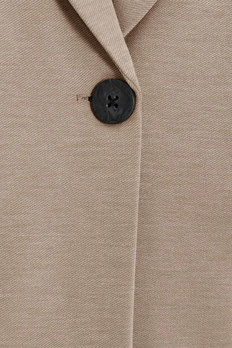 Nanni Ja Fashion Struc | Desert Taupe Melange | Jakke fra Freequent