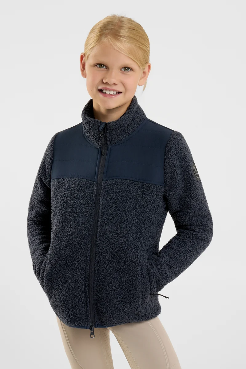 Misha Kinder Hybrid Fleecejacke Blueberry 122-128