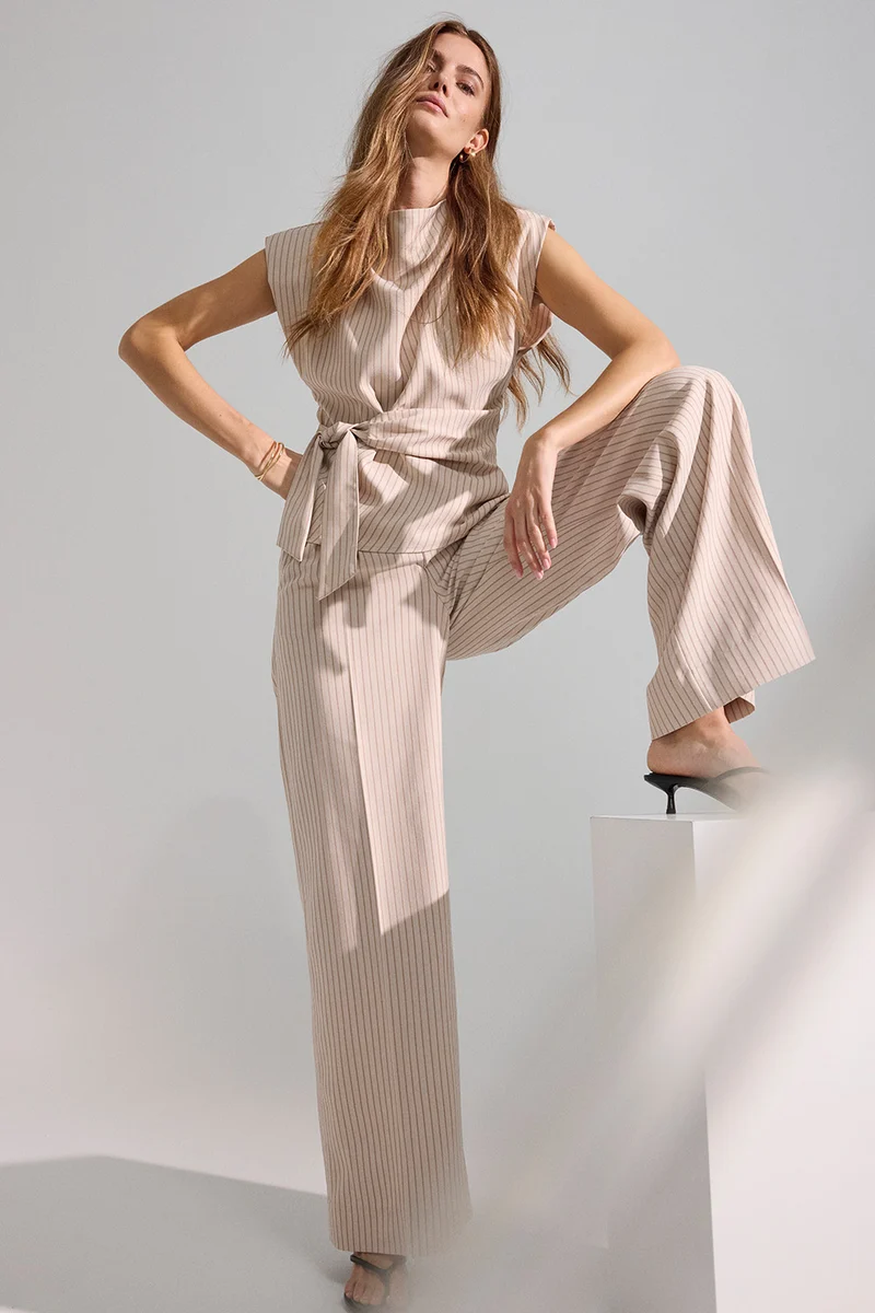 Salvie Pleat Top 45068 | Bone | Top fra Co'couture