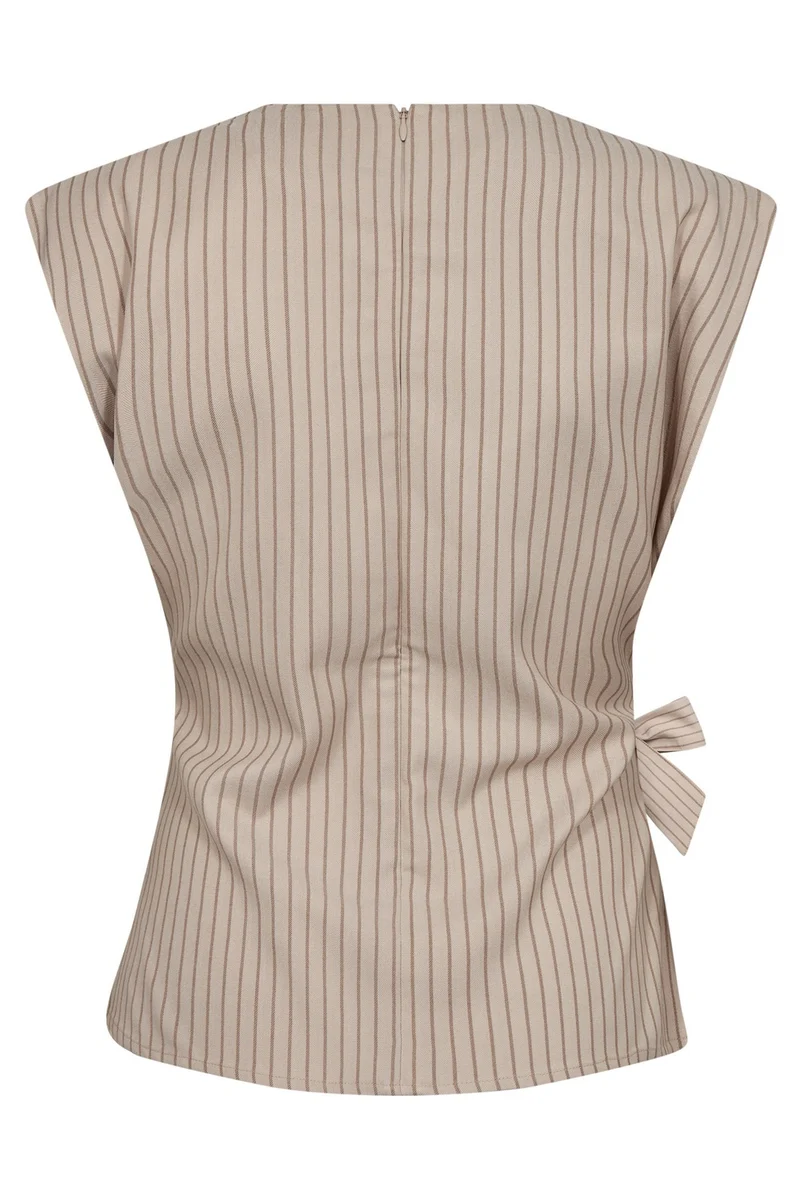 Salvie Pleat Top 45068 | Bone | Top fra Co'couture