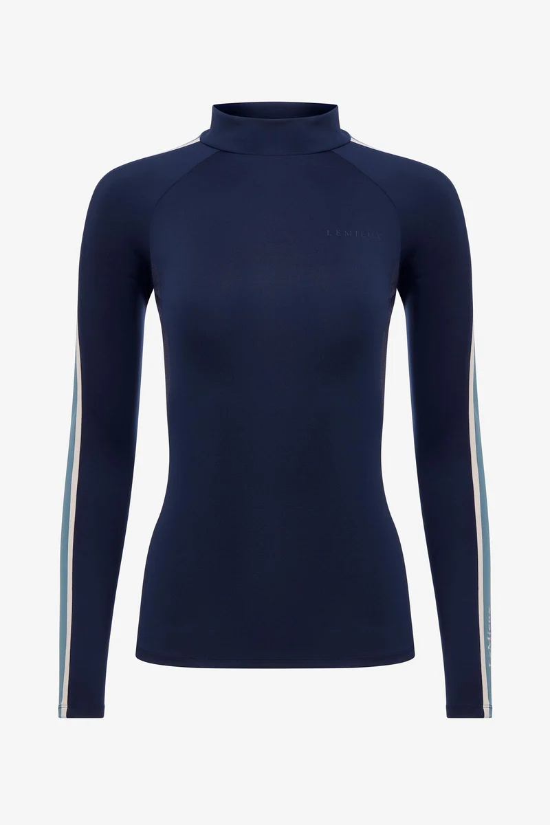 Talia Damen Rollkragen-Baselayer mit UV-Schutz Navy 36